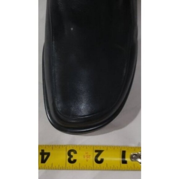 FRANCO SARTO Flex Black Italian Leather Loafers Driving Shoes size 10 wide - Picture 5 of 11